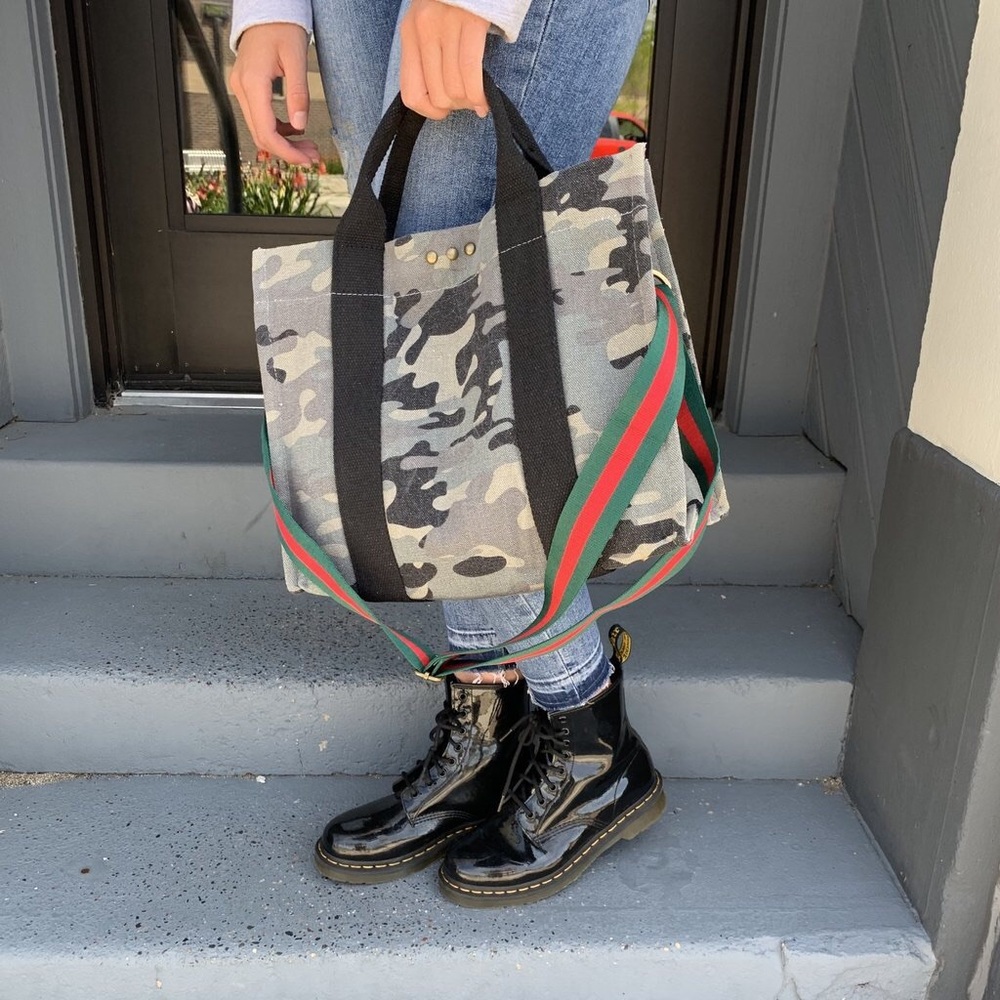 🆕 Camo Canvas Crossbody Tote